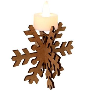 Imagem de Castiçal Frozen Com Vela Eletrônica - LENOBRE