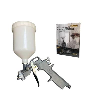 Imagem de Pistola Pulverizadora Pressao Alta Capacidade 600ml Pintura Automotiva Artesanato