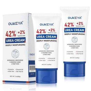 Imagem de Creme para pés e mãos OUKEYA Urea 42% com 2% de ácido salicílico 85g x