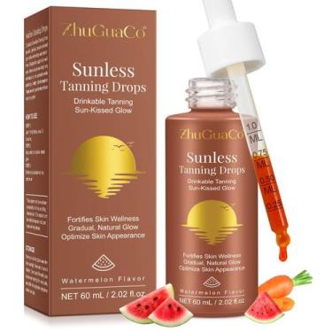 Imagem de Gotas de bronzeamento potáveis WRFAATGO Sunless 60mL Watermelon