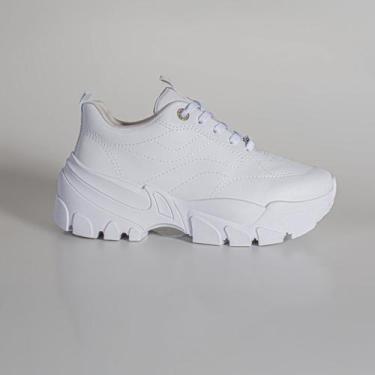 Imagem de Tênis Casual Ramarim 2586201 Coconut, Branco, 03, 37