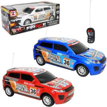 Imagem de Carro com controle remoto sem fio king 36 firrce com luz colors a pilh