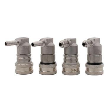 Imagem de Fabricação caseira de cerveja Stainless Steel Ball Lock Disconnect Homebrew Corny Keg Connector Gas/Liquid 1/4"Barb & 1/4"MFL Brand New Acessórios para vinho(Liquid Thread)