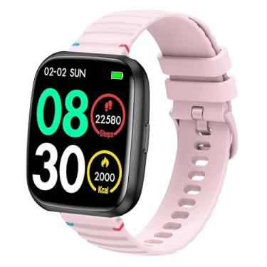 Imagem de Compatível com pulseiras de smartwatch EGQINR, Lamshaw de 18 mm, 20 mm, 22 mm, pulseira de substituição ajustável de linha de tecido de silicone compatível com EGQINR H31, H38, H52, T90, T32, P103