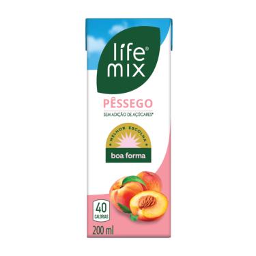 Imagem de Suco Sem Adição de Açúcares Pêssego Life Mix 200Ml
