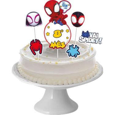 Imagem de DECORACAO DE BOLO CENARIO MESVERSARIO SPIDEY 06 un.