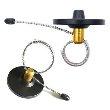 Imagem de Aoeeki Etiquetas rígidas de segurança para garrafa de vinho, 100 peças RF 8,2 MHz EAS bloqueio de varejo antirroubo com alça retrátil para garrafas de bebidas de bebidas prevenção de perda antifurto