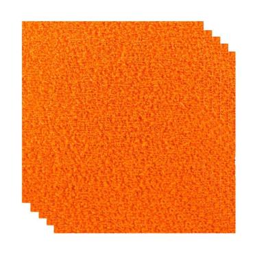 Imagem de Placa de EVA 40x48cm atoalhado Laranja c/ 5 folhas Gatte