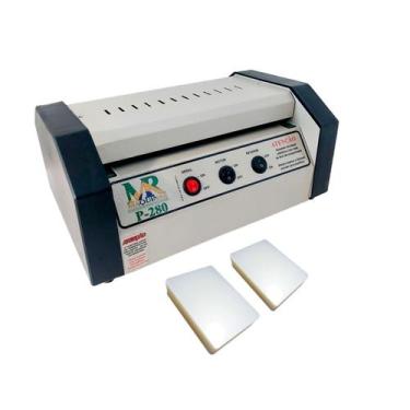 Imagem de Kit Plastificadora P280 Oficio Polaseal RG e CPF 100un 110V - MR Máqui