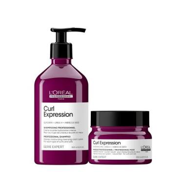 Imagem de Conjunto de xampu e máscara L'Oréal Curl Expression Moisturizing - L'O