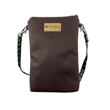 Imagem de Tainada Bolsa transversal para celular feminina, bolsa transversal universal com zíper duplo com alça removível para iPhone 15/14 Pro Max; Samsung S23 Ultra, S23 FE, S23+, A54 (marrom)