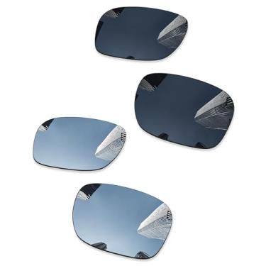 Imagem de Combine8 Lentes de reposição Ploarized para óculos de sol Oakley Holbrook XXL OO9487/Holbrook XXL ajuste asiático 61 mm, Titânio preto + prata, 60 Millimeters