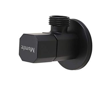 Imagem de Torneiras de pia de banheiro, válvula de latão aberto para banheiro calor frio 4 pontos G1 2 interface cerâmica bobina válvula angular válvula de desvio de água interruptor torneira válvula de parada