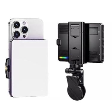 Imagem de Luz de Preenchimento LED RGB Portátil para Fotografia, Câmera, Computador e Vídeo — Iluminação Suave Profissional para Gravações e Fotos ao Ar Livre(LC-16)