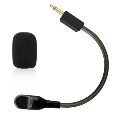 Imagem de Arzweyk Microfone de substituição compatível com Razer BlackShark V2, fones de ouvido para jogos V2 Pro, microfone Game Boom de 3,5 mm com espuma