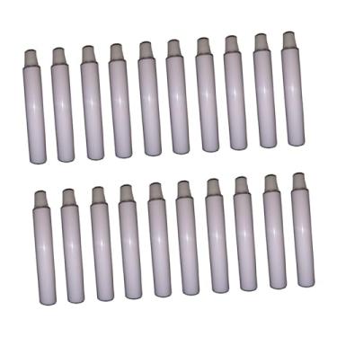 Imagem de Colaxi Tubos de tinta de alumínio vazios, armazenamento de pasta de dente, frascos compactos portáteis para embalagem de amostras, potes para armazenamento, 20 Unidades de 5ml