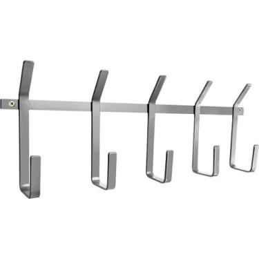 Imagem de Cabideiro Suporte Moderno De Parede Bars Em Aço 5 Ganchos Industrial P