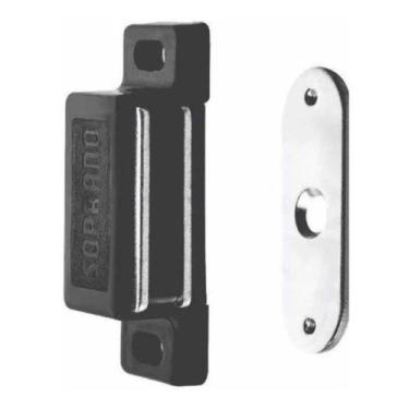 Imagem de 6 Fecho Magnético Porta Guarda Roupa Cor Preto - comercialoliveira