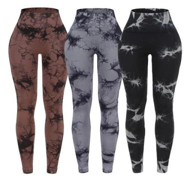Imagem de Leggings OVESPORT, pacote com 3 calças de ioga de cintura alta