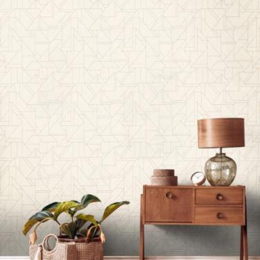 Imagem de Papel de Parede Metropolitan Stories 3 Geométrico Bege 391181MS