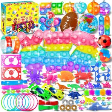Imagem de Pacote Party Favors BicMan 78 peças de brinquedos Fidget para crianças