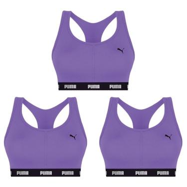 Imagem de Kit 3 Tops Puma Nadador Com Bojo Feminino