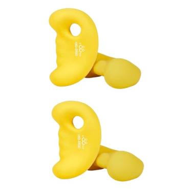 Imagem de Aymzbd Halteres de 2 Peças com de Peso de Mão para Mulheres em Casa, Exercícios, Halteres, Design Ergonômico, Fosco para Treino de Velocidade, Ioga, Amarelo