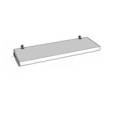 Imagem de KIT 4 Prateleiras Kit Instalação 45 40 30 20 Nichos Branco Suporte Decoração(1 UN PRATILERIA 50X10,Preto)