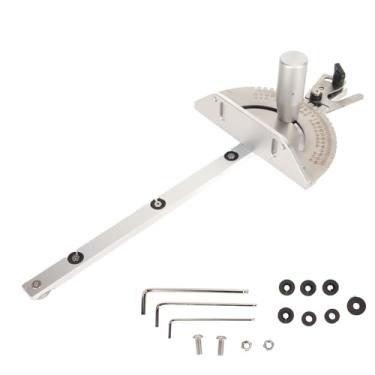 Imagem de Medidor de esquadria de serra de mesa universal de alta precisão 27 paradas angulares Medidor de esquadria de liga de alumínio para serra de mesa, serra de fita, roteador, ferramentas de madeira de