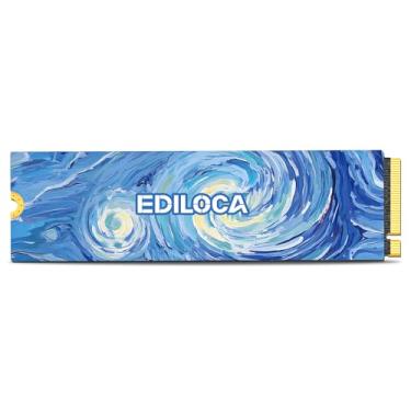 Imagem de SSD NVMe PCIe 5.0 x 4 TB, leitura de até 14.000 MB/s, gravação de 12.500 MB/s, SSD de 4 TB com DRAM LPDDR4 de 4 GB e cache SLC dinâmico, M.2 2280 3D TLC para jogos/edição de vídeo/PC/laptop (EN1400