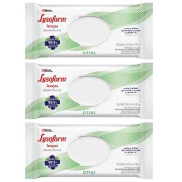 Imagem de Lenço Umedecido Desinfetante Lysoform Citrus 108 Unidades