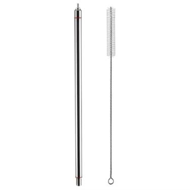 Imagem de Enchedor De Garrafas De Cerveja Com Mola De 13,7'' (35 Cm) De Comprimento Com Escova De Limpeza De Náilon, Transferência De Cerveja De Aço Inoxidável, Máquina De Enchimento(A)