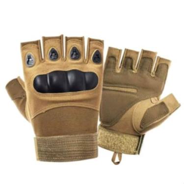 Imagem de Luva Ciclismo, Luvas Táticas para Atividades Ao Ar Livre com Proteção Nas Pontas Dos Dedos, Adequadas para Ciclismo, Trabalho de Entregador de Motocicleta E Paintball(Bege)