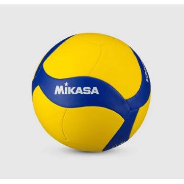 Imagem de Bola de Vôlei Mikasa V360w - Padrão Fivb, Amarelo, Azul