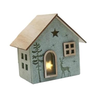 Imagem de Esquirla Decoração de Natal, enfeite de mesa, artesanato, colecionável, festa, decoração com luz, foto, adereço, de mesa, estatueta, 9cmx6cmx10.5cm