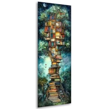 Imagem de VAIIEYO Kits de arte de diamante grande para adultos, árvore de arte de diamante, kits de pintura de diamante grande, tela de artesanato de strass redondo para decoração de parede de casa presente