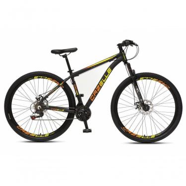 Imagem de Bicicleta Aro 29 Colli Cazelle Turim 21m Aluminio Quadro 17 Preto-adesivo Amarelo-laranja