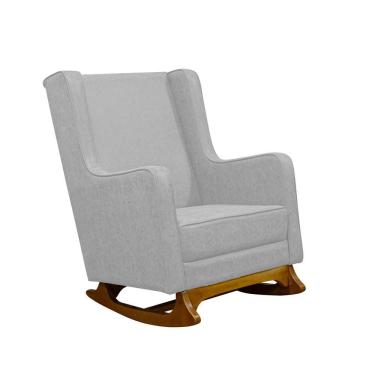 Imagem de Poltrona De Amamentação Balanço Diana Com Puff Linho Bege