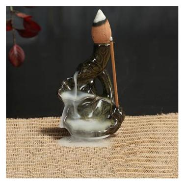 Imagem de Porta-incenso decorativo Buda, Parte Cachoeira, Suporte Criativo, Mini Refluxo, Queimador de Casa Chá, Cone, Cerâmica, Decoração, Escritório, Incenso(Mini 2)