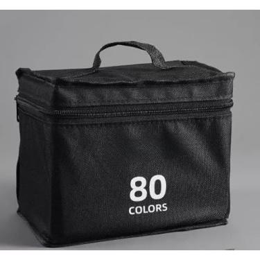 Imagem de 36/60/80/100/120/168 peças Caneta Marcadora De Cabeça Dupla Conjunto De Canetas De Aquarela Especial Para Crianças (80 Cores)