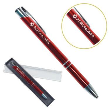 Imagem de Caneta Personalizada Coloridas Cursos Metal Profissional Agronomia - S