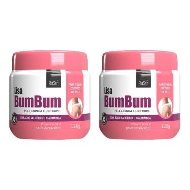 Imagem de Creme Para Espinhas No Bumbum Fórmula Tratamento Lisa Kit 2X