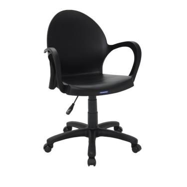 Imagem de Cadeira Tramontina Grace Em Polipropileno Preto Com Base Rodízio