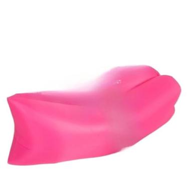 Imagem de Colchão Inflável para Camping e Praia - Sofá Cama Portátil e Confortável para Descanso ao Ar Livre(Rosa)