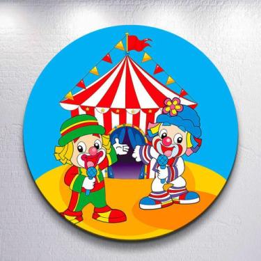 Imagem de Capas Sublimadas Redondo Para Painel Infantil Palhaço Colorido Festa M