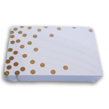 Imagem de Gift Enclosure Cards - 3.5 x 2.25 Inch - 50 Pack (Shimmering Gold Dots)