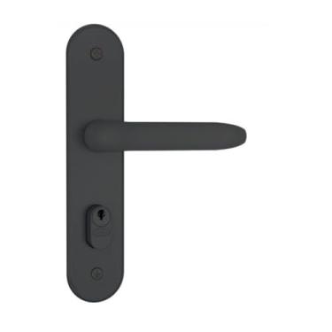 Imagem de Fechadura Externa Porta Madeira Metal Sala Quarto Preto Stam - Preto