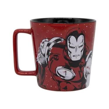Imagem de Caneca Buck 400ml Homem De Ferro Marvel Vintage Zona Criativa Cerâmica