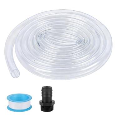 Imagem de Vilapow Mangueira de drenagem para desumidificador 5692, tubo de vinil transparente 3/4, 3 m, conexão de drenagem do desumidificador para desumidificadores Aprilaire Whole-House E-Series Pro E070 E080