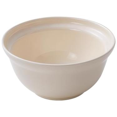 Imagem de Tigela de arroz de cerâmica, 12,2 cm/12,2 cm, branco leite, elegante, cerâmica de alta queima, design sutil sob o esmalte, uso doméstico perfeito